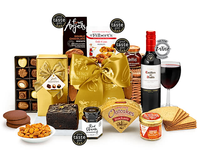 Congratulations Westminster Hamper With Red Wine